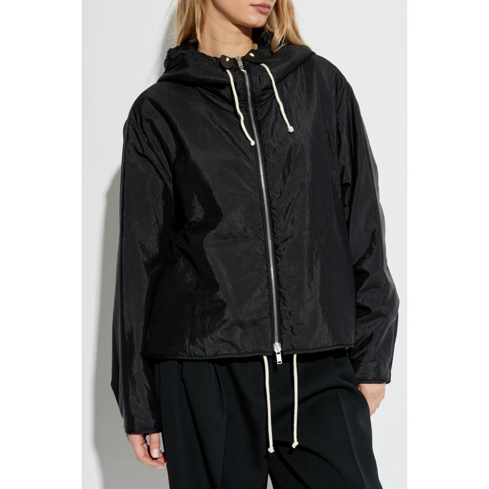 Jil Sander Gewatteerde jas Black Dames