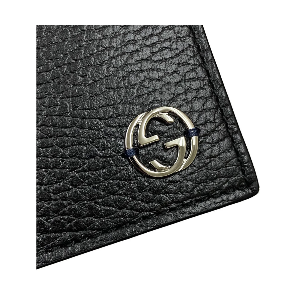 Gucci Interlocking G Bifold Portemonnee Black Heren