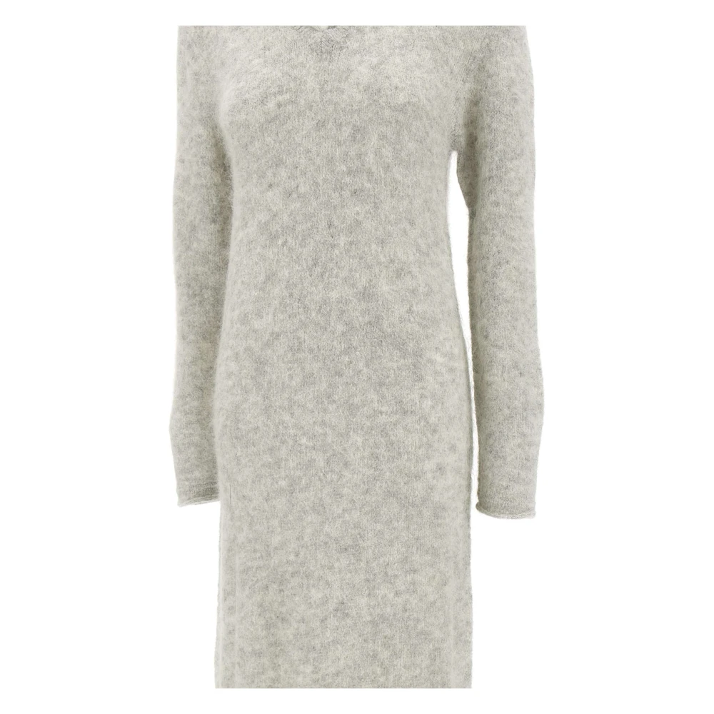 Holzweiler Zachte Grijze Alpaca Blend Jurk Gray Dames