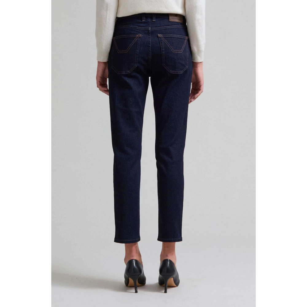 Jeckerson Jaqueline 5-pocket slim fit broek Blue Dames