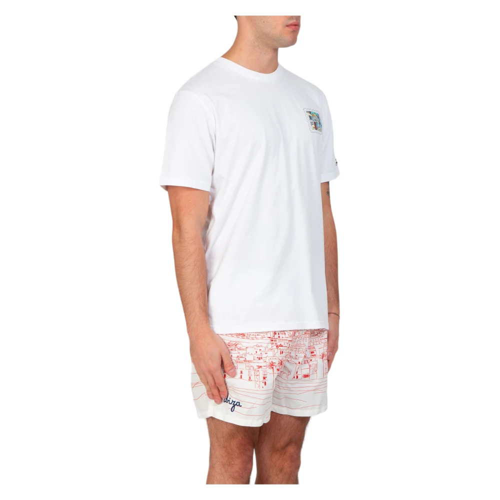 MC2 Saint Barth Mykonos Ansichtkaart Tee White Heren