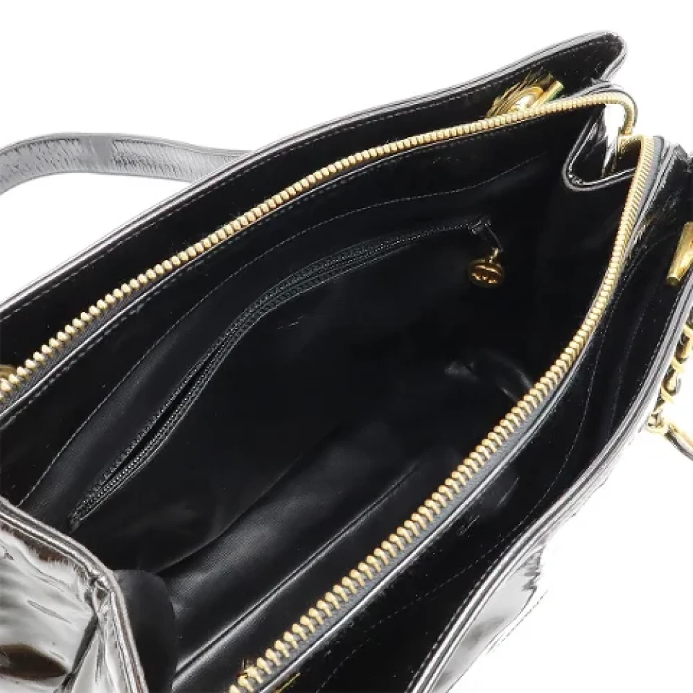 Chanel Vintage Pre-owned Leather totes Black Dames