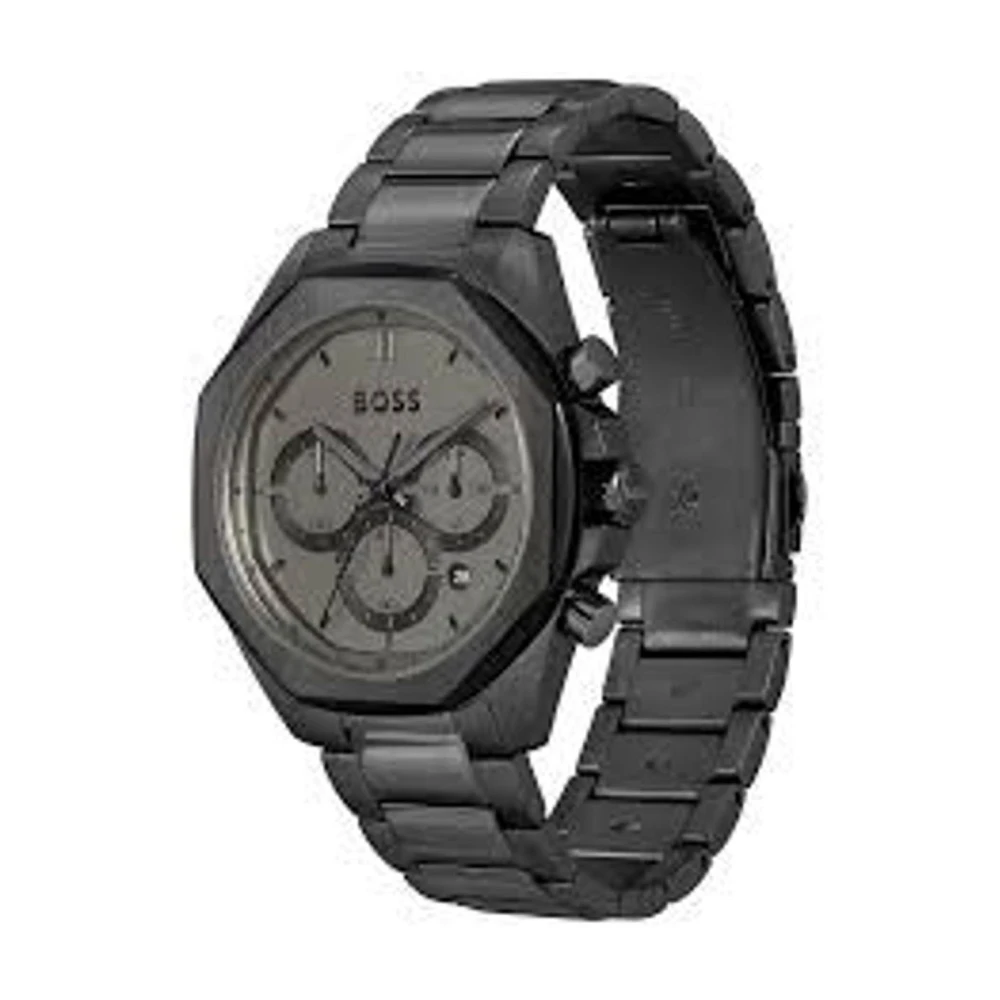 Hugo Men's Black Stainless Steel Dress Watch