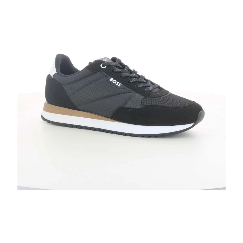 Hugo Boss Zwarte KAI Runn W23 Herenschoenen Black Heren