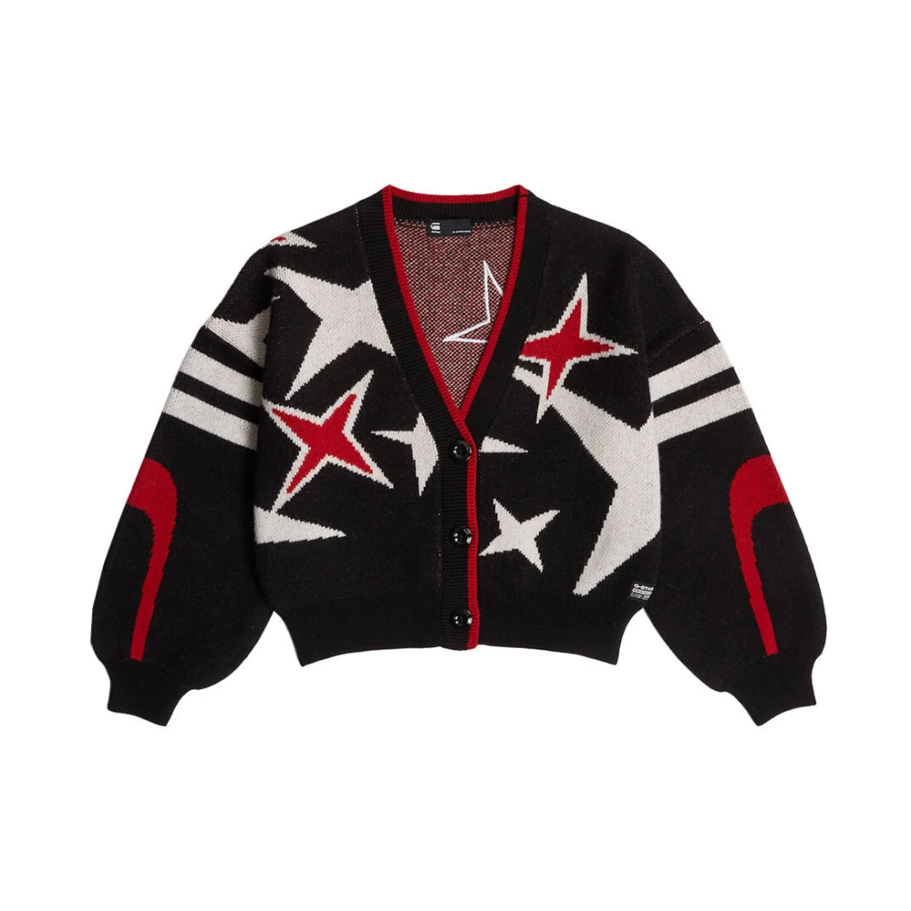 G-Star Vakantie Losse Vest Gebreid Vrouwen Black Dames
