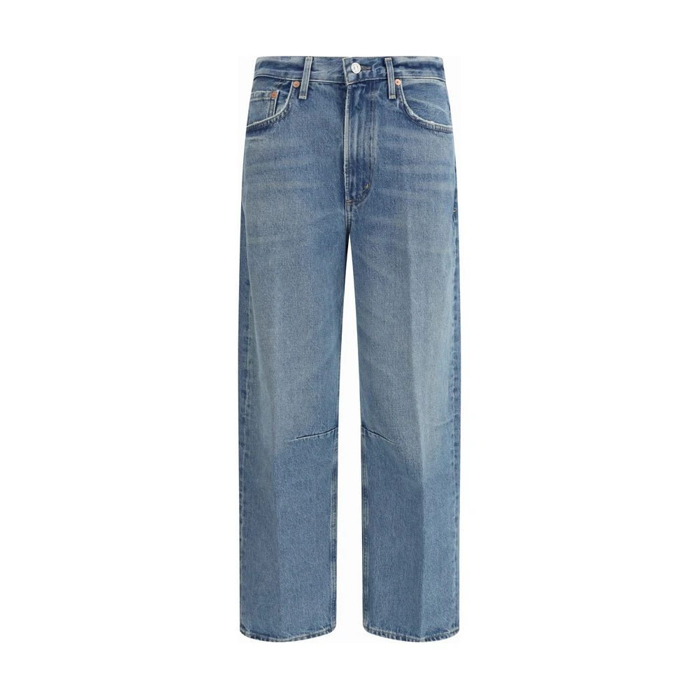 Citizens Of Humanity Women's Blue Straight Fit Jeans, W24, Miro In Pacifica Cotton Jeans