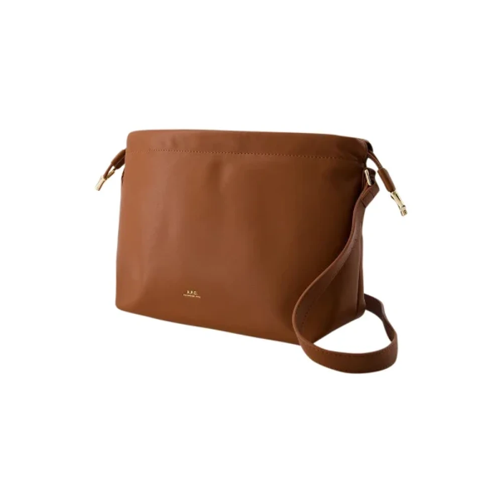 A.p.c. Leather crossbody-bags Brown Dames