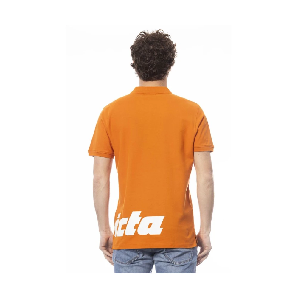 Invicta Oranje Katoenen Poloshirt Orange Heren