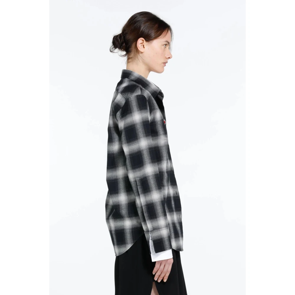 N21 Witte Shirt voor Mannen Black Dames