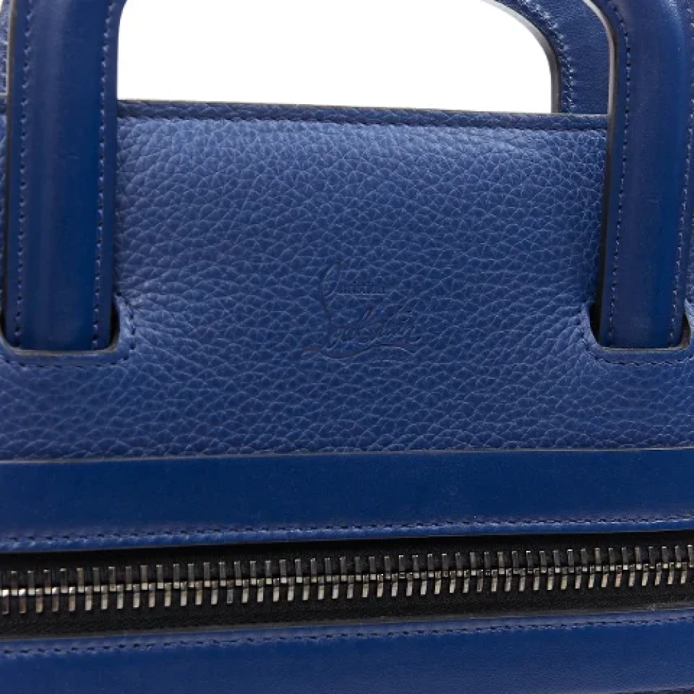 Christian Louboutin Pre-owned Leather handbags Blue Dames