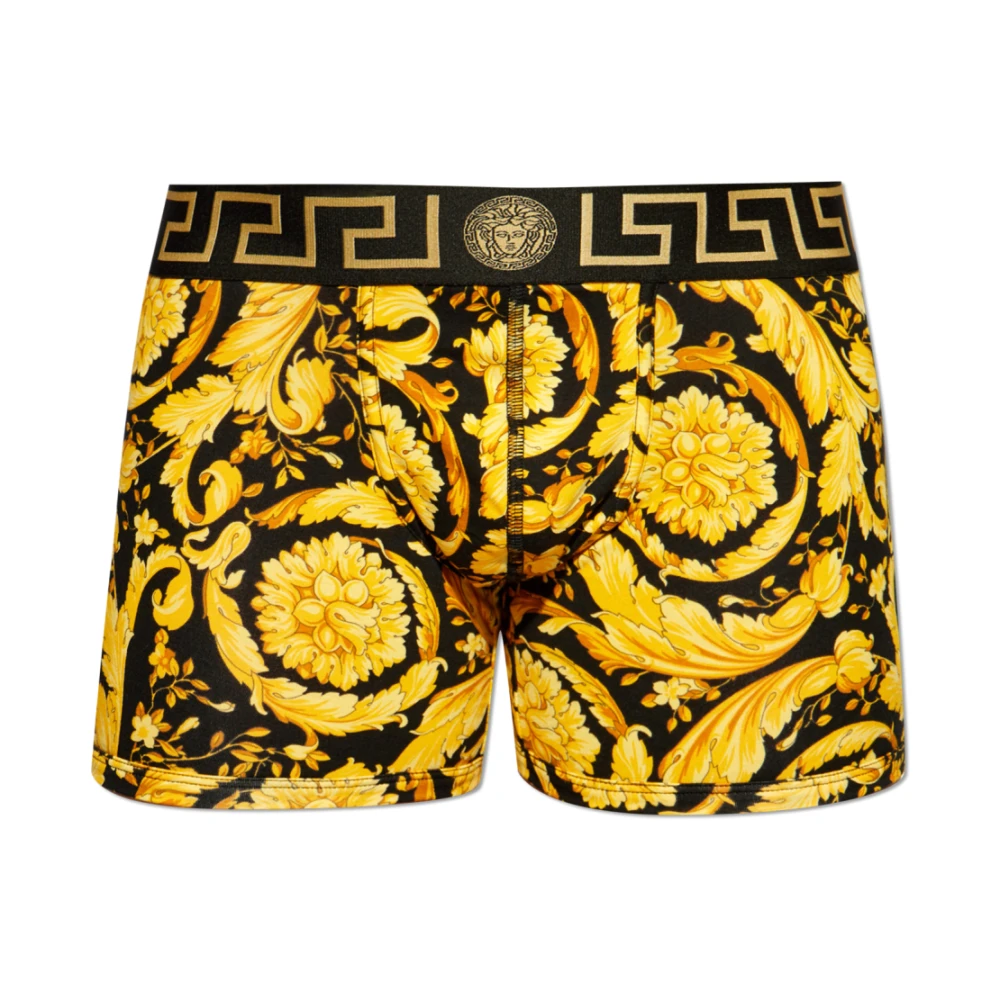 Versace Gestreepte boxershorts Yellow Heren