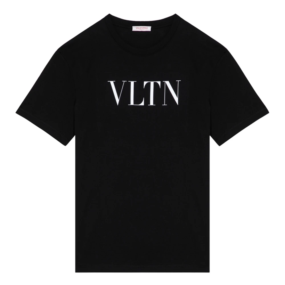 Valentino Garavani Korte Mouw Ronde Hals T-shirt Black Heren