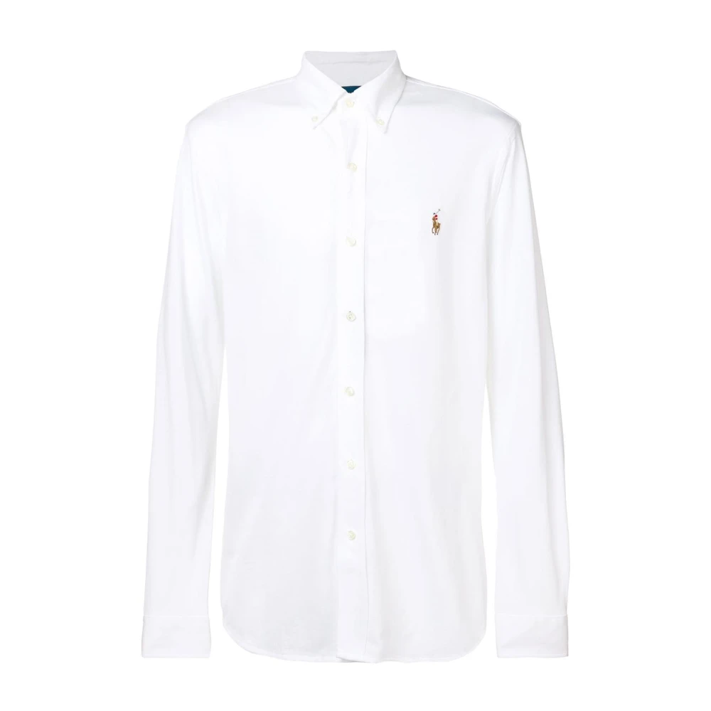 Ralph Lauren Klassiek Wit Oxford Pique Overhemd White Heren