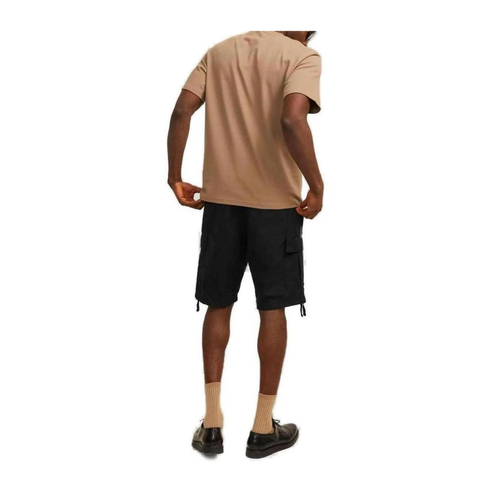 jack & jones Katoenen Bermuda Shorts Collectie voor Mannen Black Heren