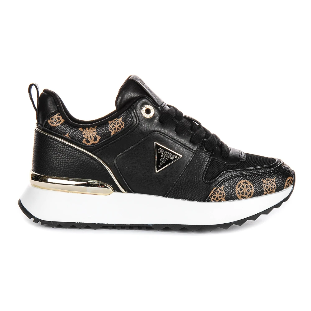 Guess Black Peony Running Shoes - Female - Sneakers - 7 Uk - Shoes