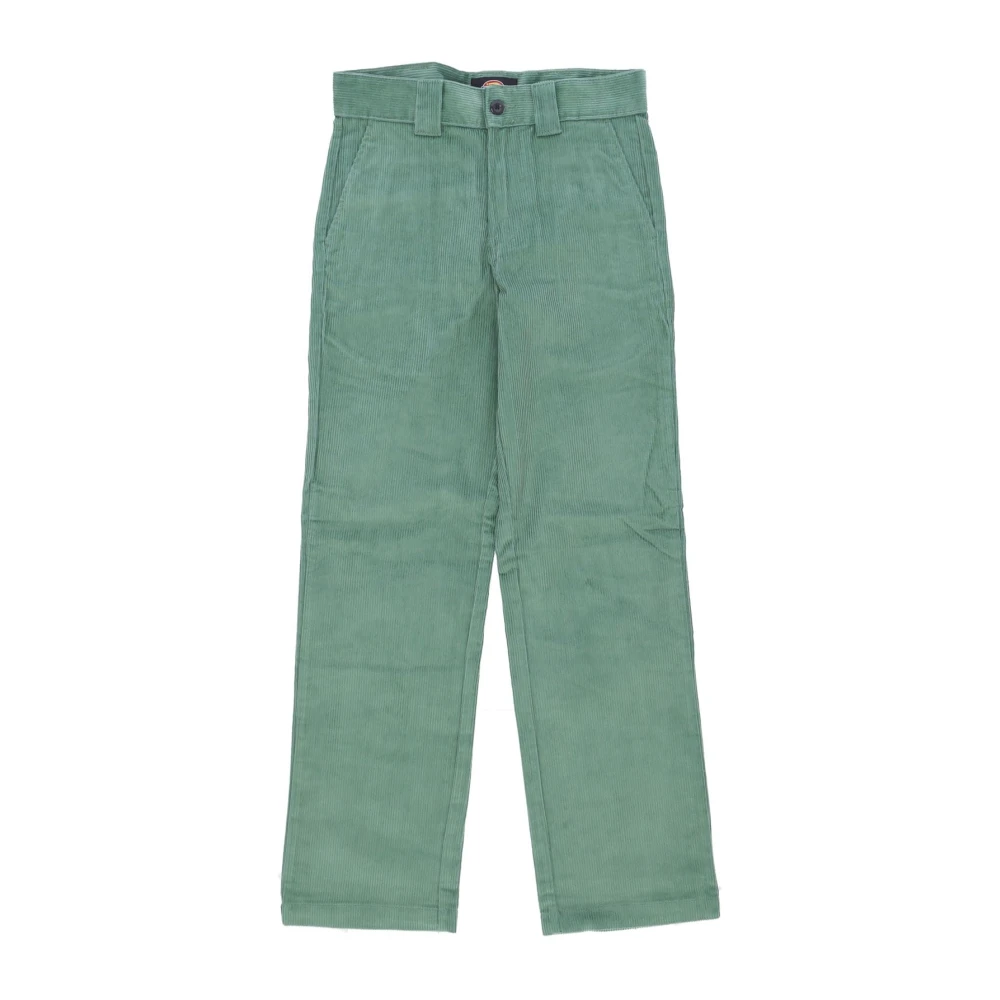 Dickies Fluwelen Lange Broek met Zakken Green Heren