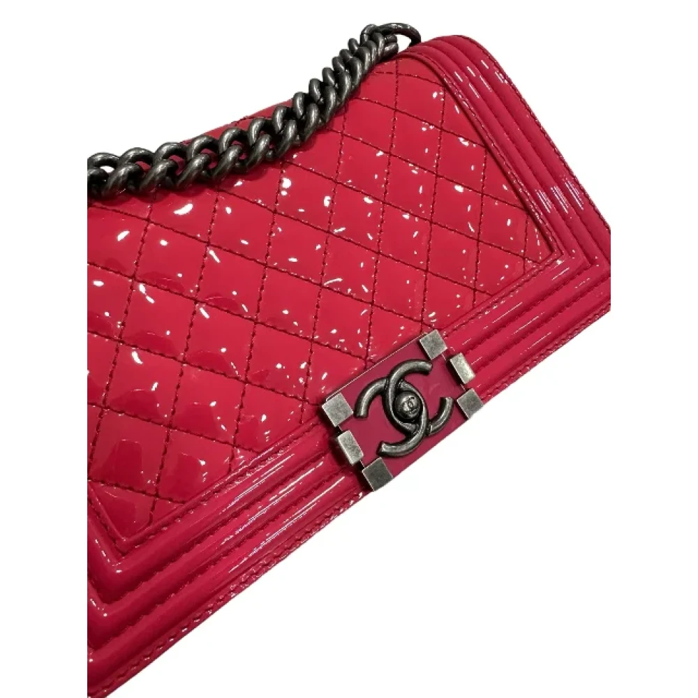 Chanel Vintage Pre-owned Leather chanel-bags Pink Dames