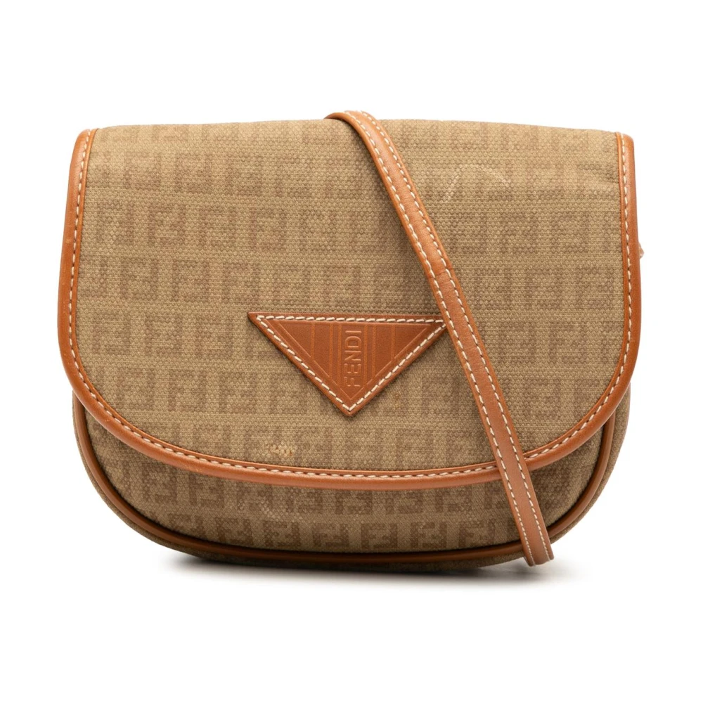 Fendi Vintage Women's Brown Vintage Cross Body Bags, One Size, Pre-Owned Classic Crossbody Bag