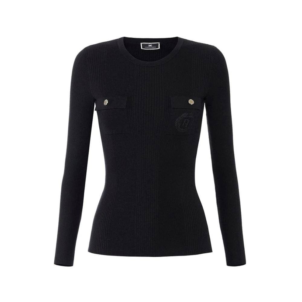 Knitwear > Round-neck Knitwear - - Elisabetta Franchi - Modalova