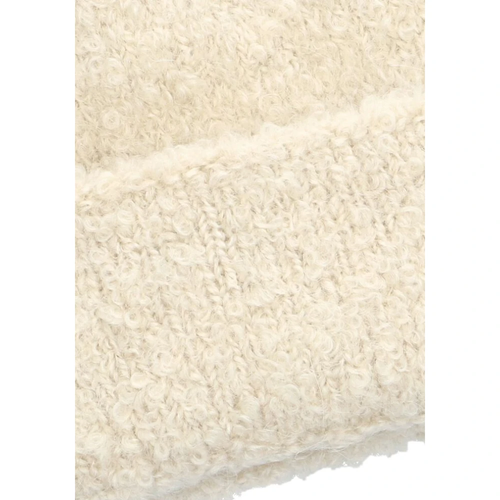 moss copenhagen Beige Beanie voor Stijlvolle Warmte Beige Dames
