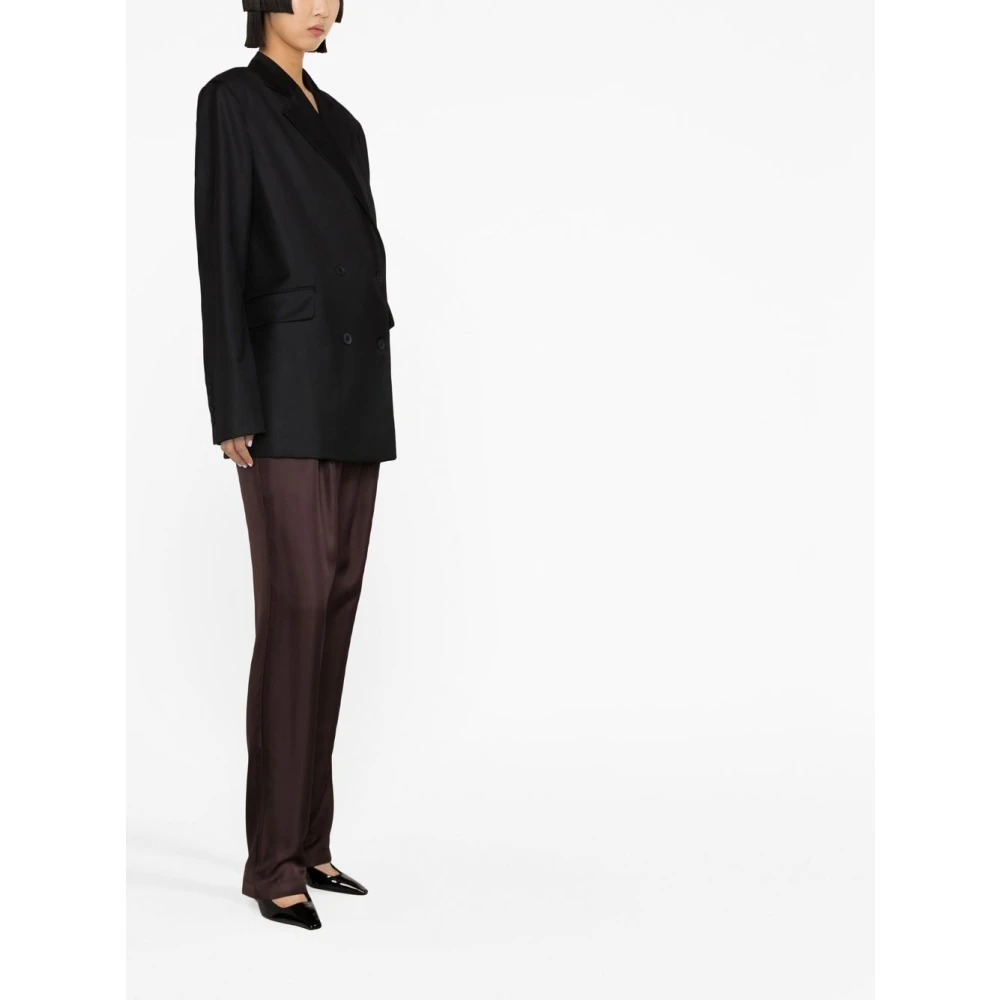 Loulou Studio Zwarte Blazer voor Vrouwen Black Dames