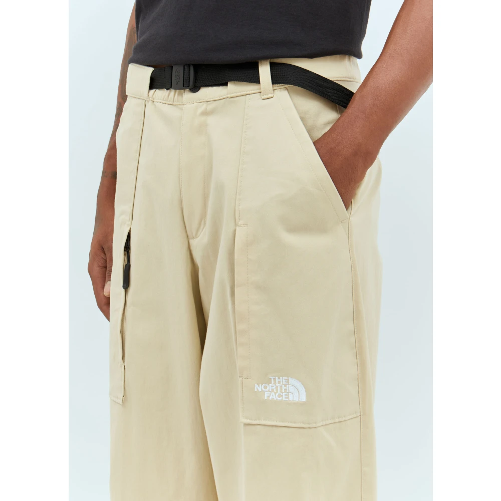 The North Face Canvas broek met geïntegreerde riem Beige Heren