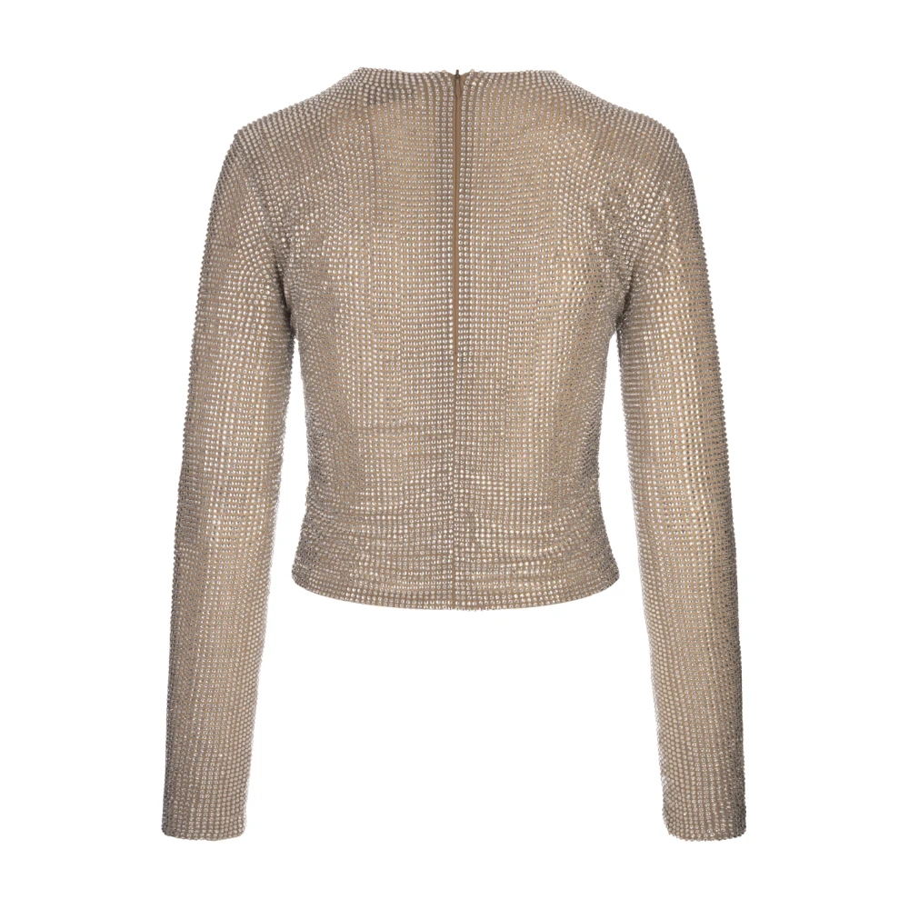 Giuseppe Di Morabito Bezaaid Rhinestone Crew-neck T-shirt Brown Dames