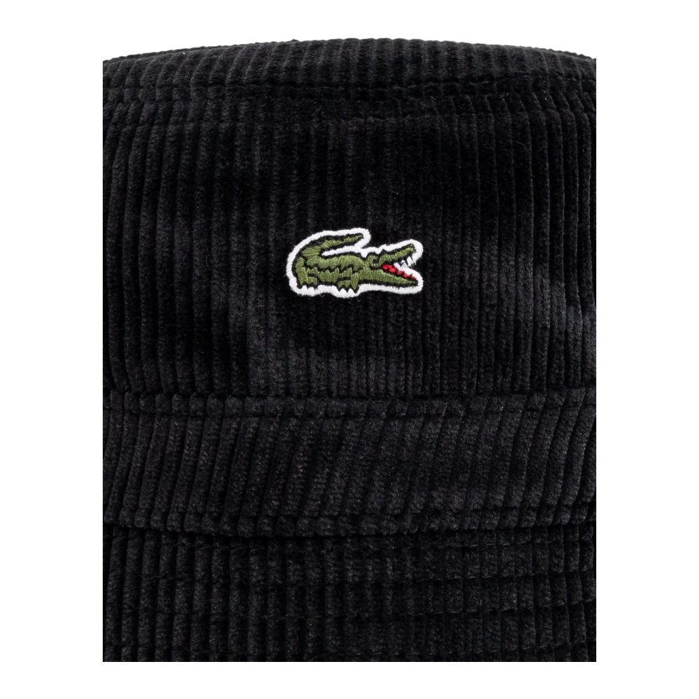 Lacoste Pet met logo Black Heren