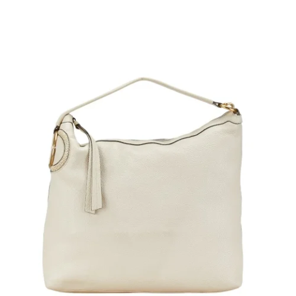 Gucci Vintage Pre-owned Leather gucci-bags White Dames