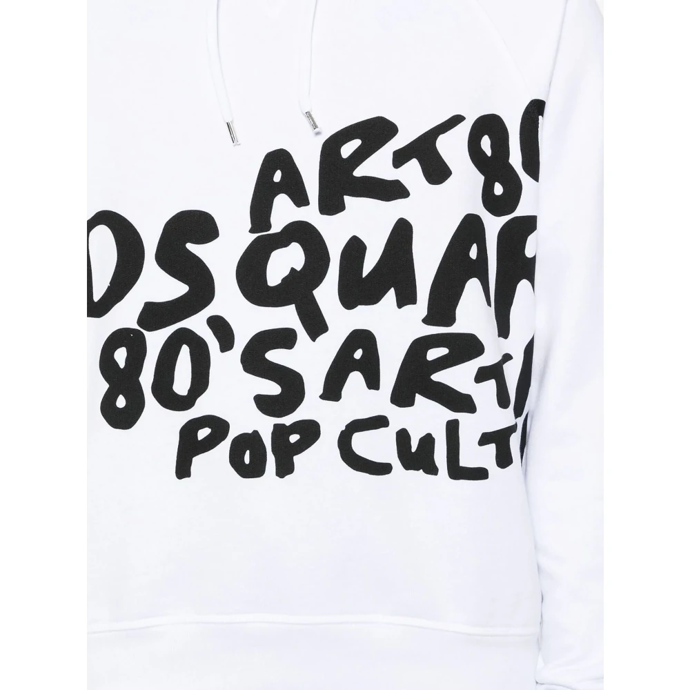Dsquared2 80's Cool Fit Witte Trui White Heren