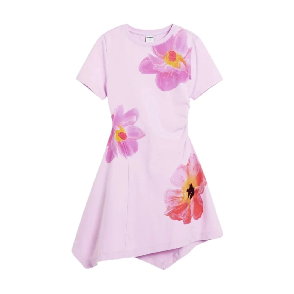 Desigual Girls Pink Dresses, 6 Y, Lin Dress