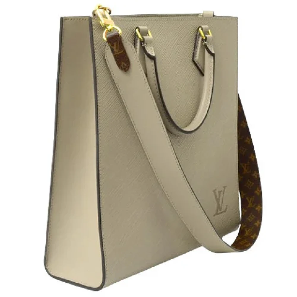 Louis Vuitton Vintage Pre-owned Leather totes Gray Dames