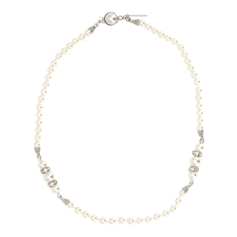Alessandra Rich Women's White Pearl Necklace