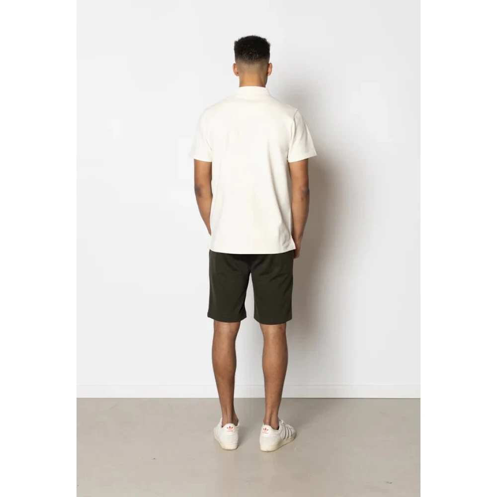 Clean Cut Stretch Jersey Shorts met Zakken Green Heren