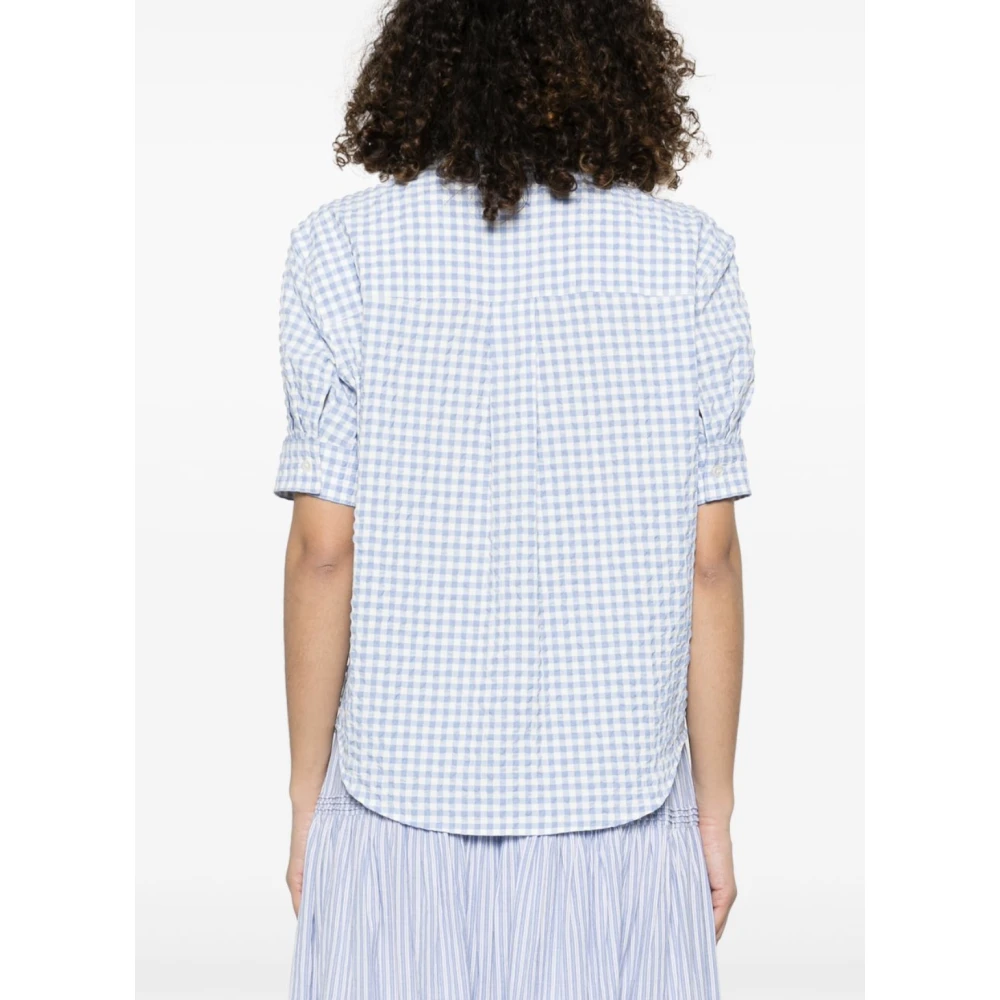 Marni Blauw en wit overhemd Blue Dames