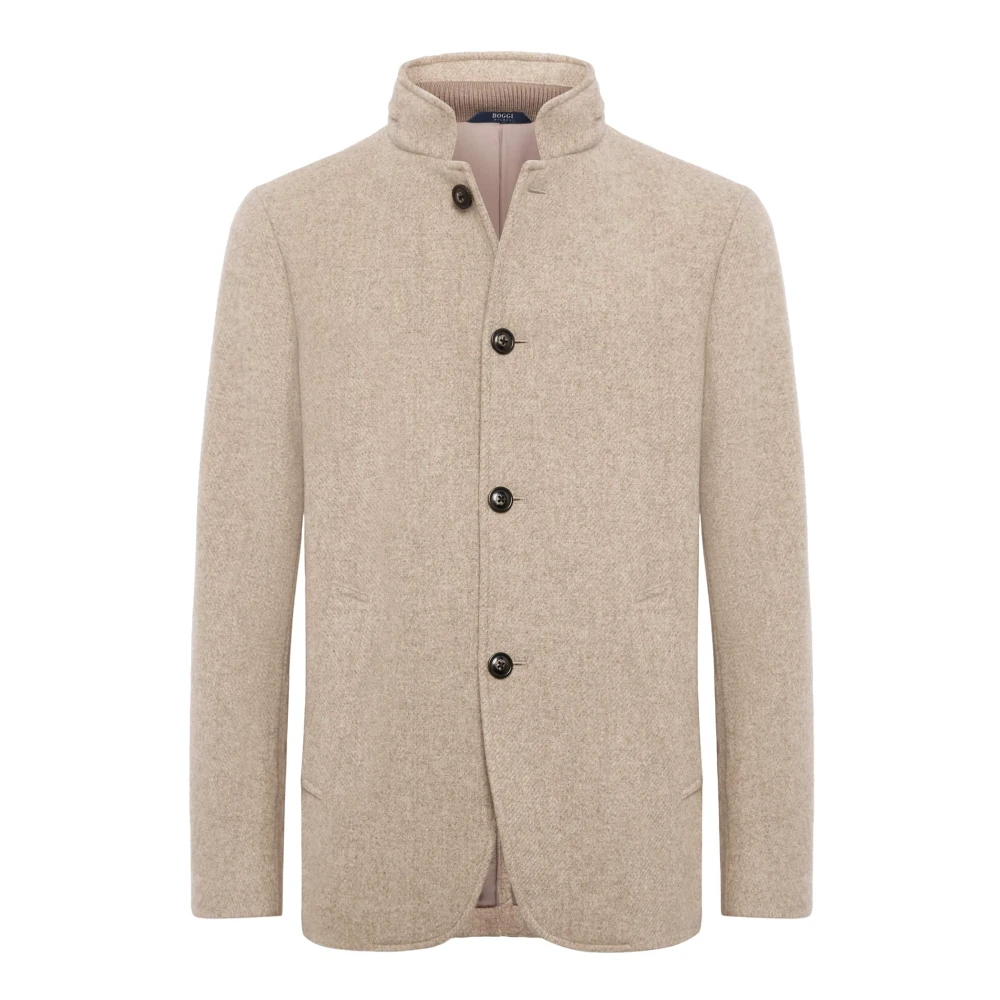 Boggi Milano Caban in Stretch Wol Gray Heren