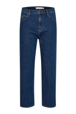 Blå Denim Straight Jeans
