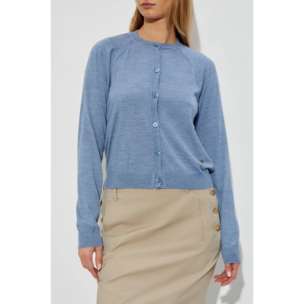 Moschino Cardigan met uitsparing Blue Dames