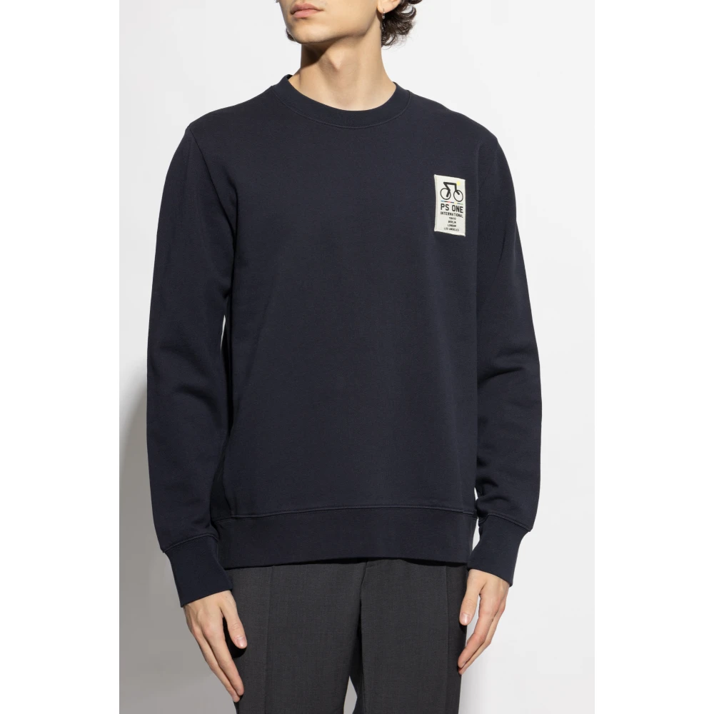PS By Paul Smith Katoenen sweatshirt met print Blue Heren