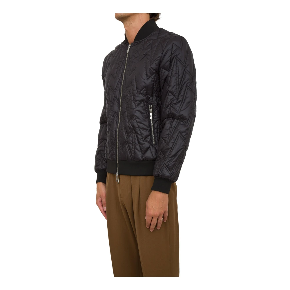 Antony Morato Zwarte Nylon Regular Fit Bomberjack Black Heren