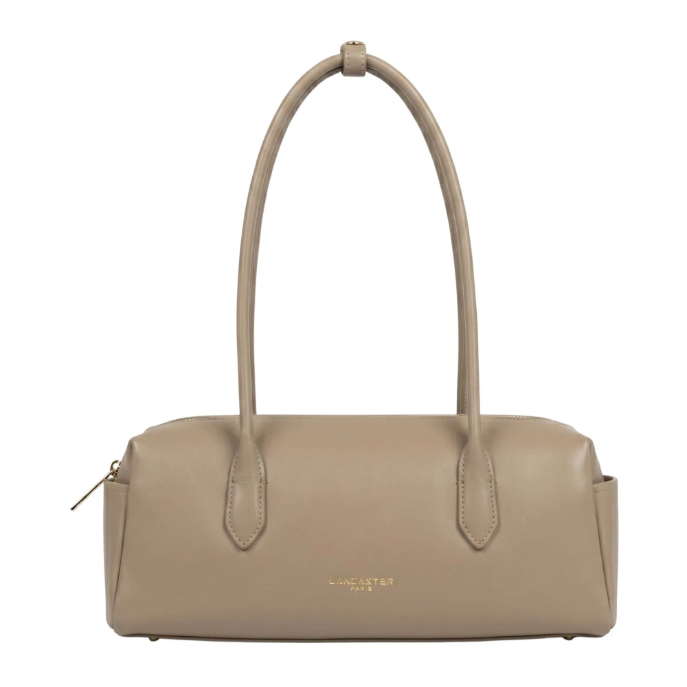 Lancaster Beige Donna Cube Zip Shoulder Bag - Female - Shoulder Bags - One Size - Bags