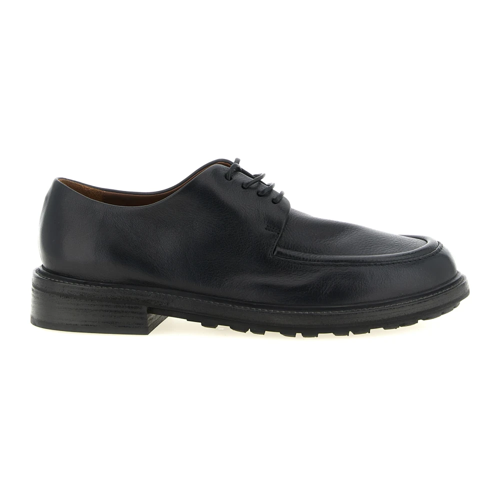 Marsell Mannelijk Zwart Schoenen Heren, 44 Eu, Leer, Gruboot Derby