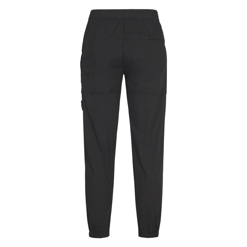 Stone Island Zwarte Stijlvolle Broek Black Heren