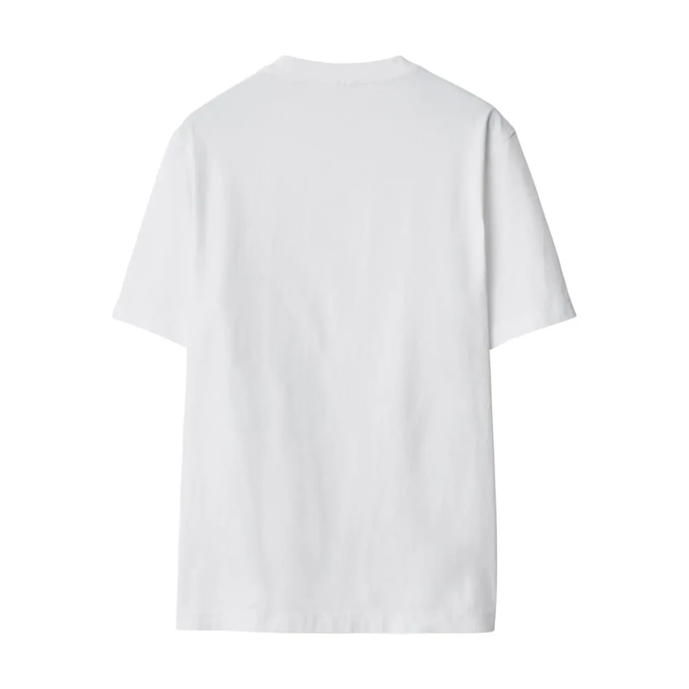 Burberry Bedrukt Logo Katoenen T-shirt White Heren