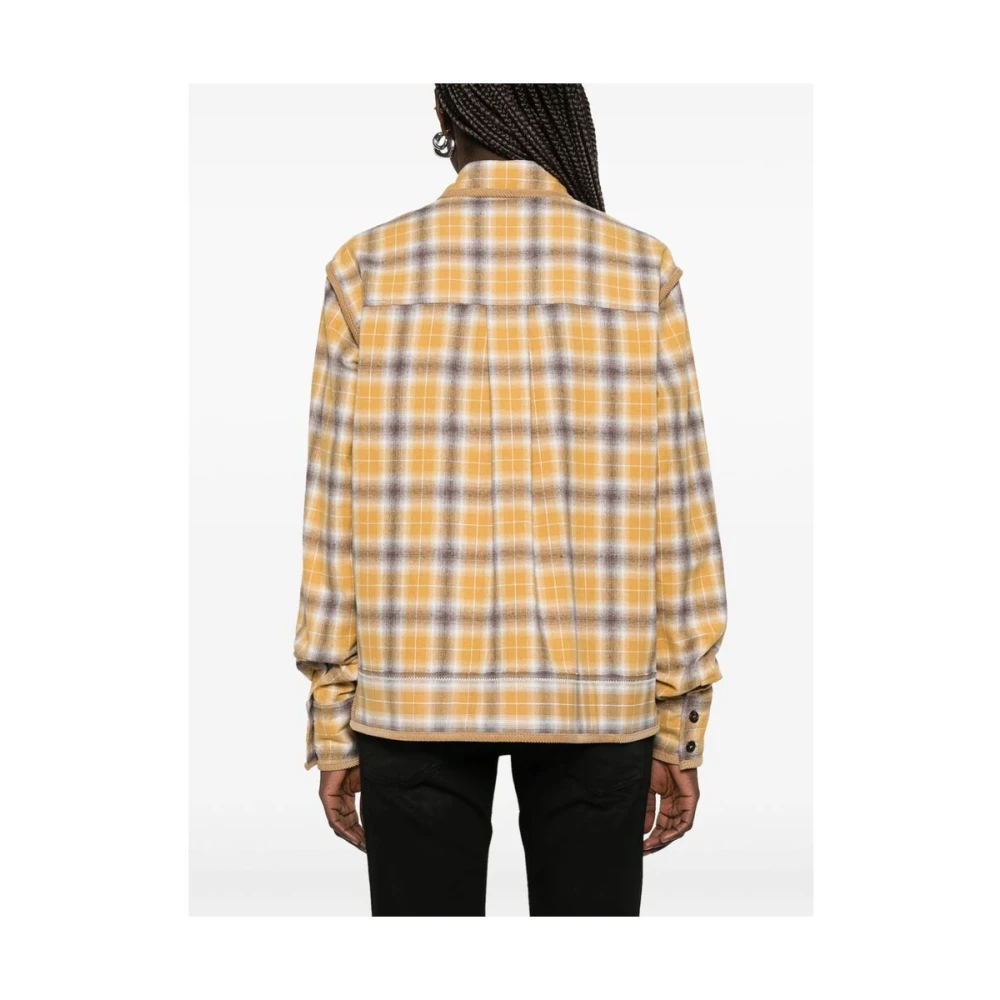 Dsquared2 Mosterdgele Button-Up Shirt Yellow Dames