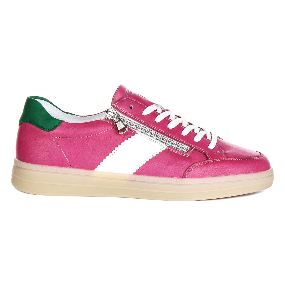 Remonte Women's Pink Velour Lace-Up Shoes - Sneakers - 8 Uk - Shoes