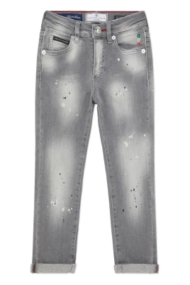 Denim Skinny Fit Trousers Italic