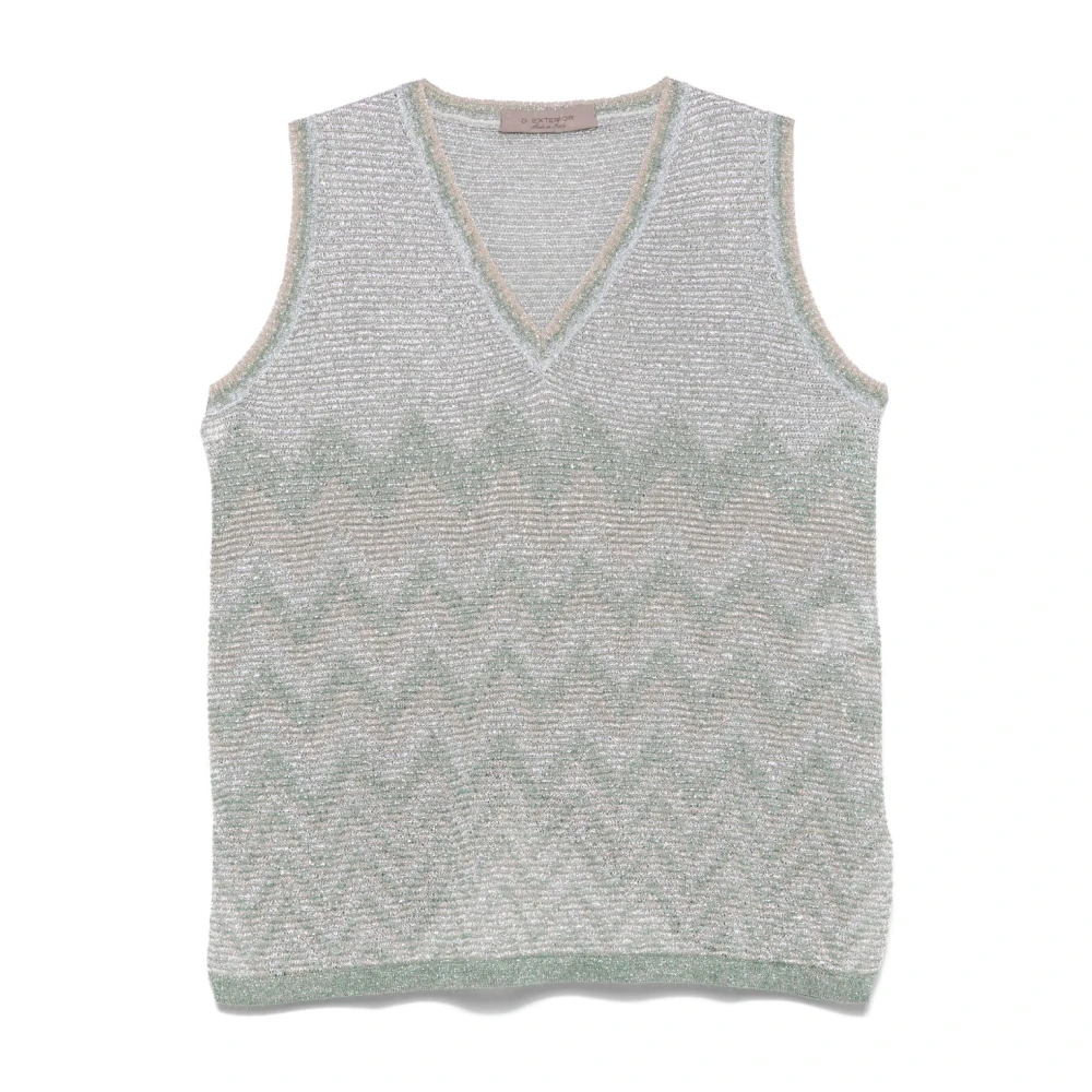 D.Exterior Groene Elegante Top voor Vrouwen Green Dames