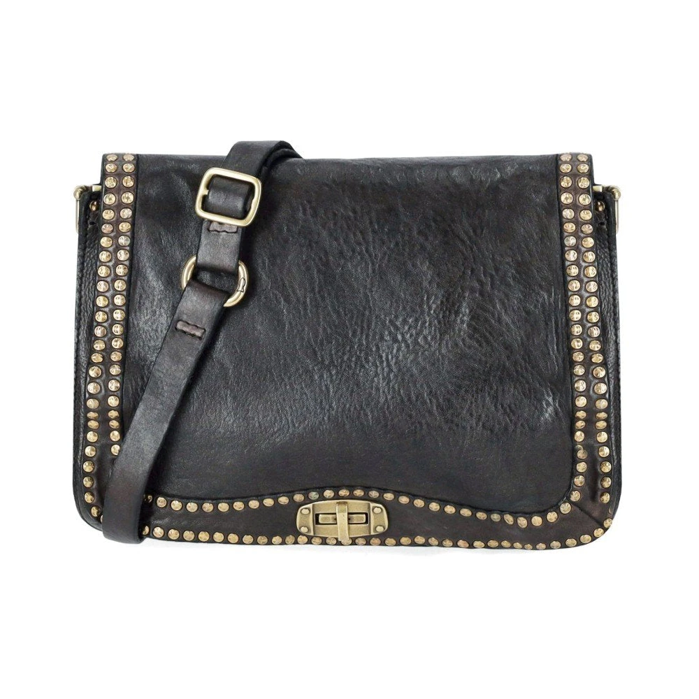 Campomaggi Women's Gray Cross Body Bags, One Size, Paola Crossbody Bag