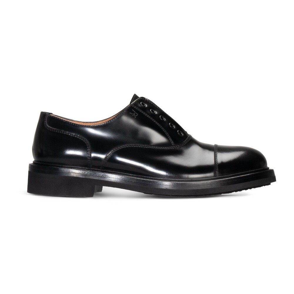 Zapatos Oxford de cuero negro Moreschi Mujer Miinto